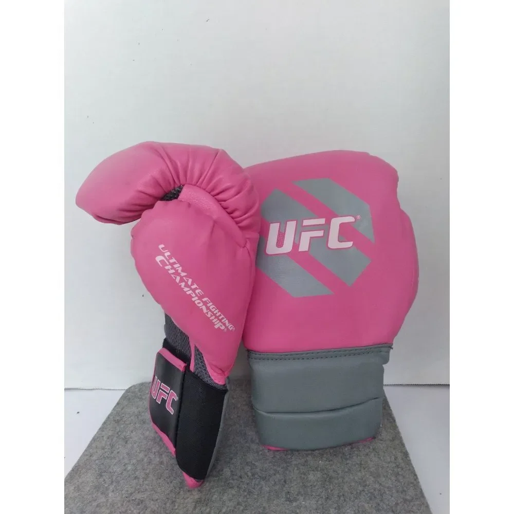UFC Pink & Grey Boxing‎ Gloves Training Fitness Combat Sports Gear